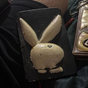 PLAYBOY Black and Cream Bunny Sticker